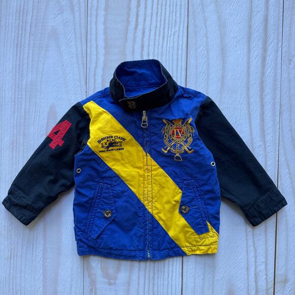 Polo Ralph Lauren Boys Size 12M Reversible Jacket Bleecker Classic Challenge Cup - Picture 2 of 11
